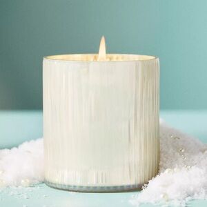 ANTHROPOLOGIE CAPRI BLUE NWT volcano glass candle -small